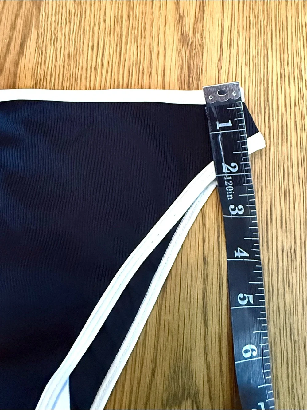 L*Space Nora Bikini Bottoms Black White Trim High Cut Size S NWT